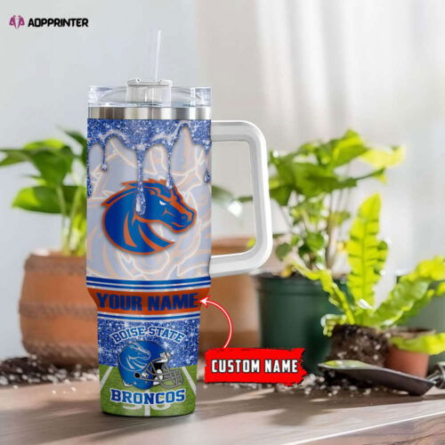 Boise State Broncos NCAA Personalized Stanley Tumbler 40oz Gift for Fans