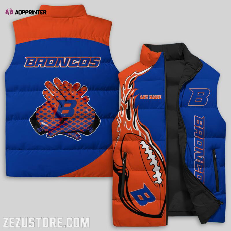 Boise State Broncos NCAA Sleeveless Puffer Jacket Custom For Fans Gifts Boise State Broncos NCAA Sleeveless Puffer Jacket Custom For Fans Gifts