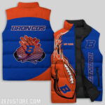 Boise State Broncos NCAA Sleeveless Puffer Jacket Custom For Fans Gifts