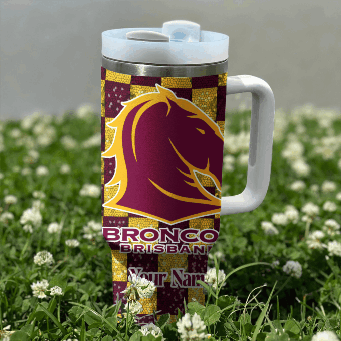 Brisbane Broncos NRL Personalized Stanley Tumbler 40oz Gift for Fans