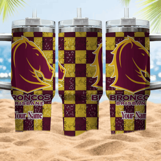 Brisbane Broncos NRL Personalized Stanley Tumbler 40oz Gift for Fans