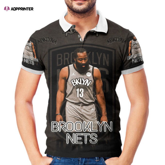 Brooklyn Nets James Harden1 3D Gift for Fans Polo Shirt