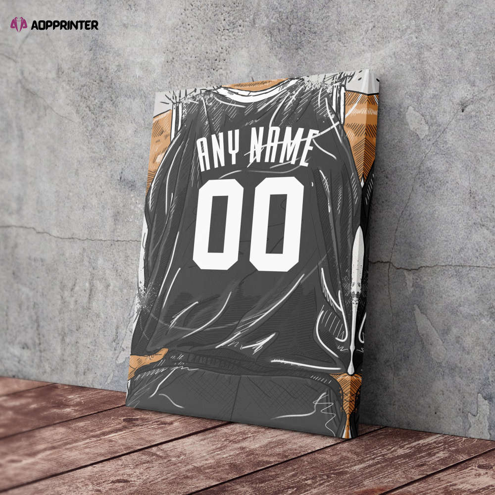 Brooklyn Nets Jersey Personalized Jersey NBA Custom Name and Number Canvas Wall Art Home Decor Man Cave Gift Brooklyn Nets Jersey Personalized Jersey NBA Custom Name and Number Canvas Wall Art Home Decor Man Cave Gift