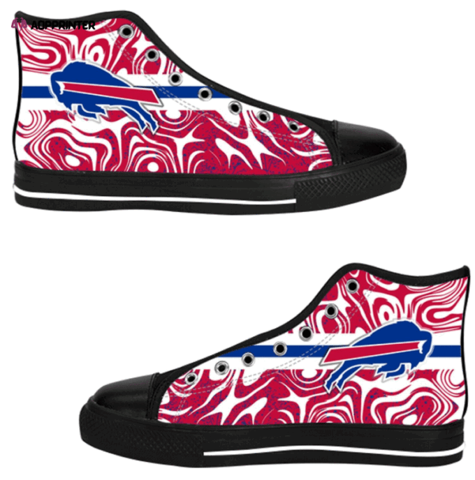 Buffalo Bills NFL Football Custom Canvas High Top Shoes