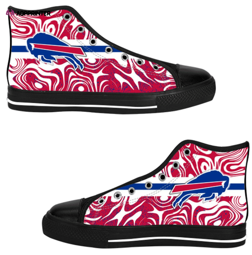 Buffalo Bills NFL Football Custom Canvas High Top Shoes Buffalo Bills NFL Football Custom Canvas High Top Shoes