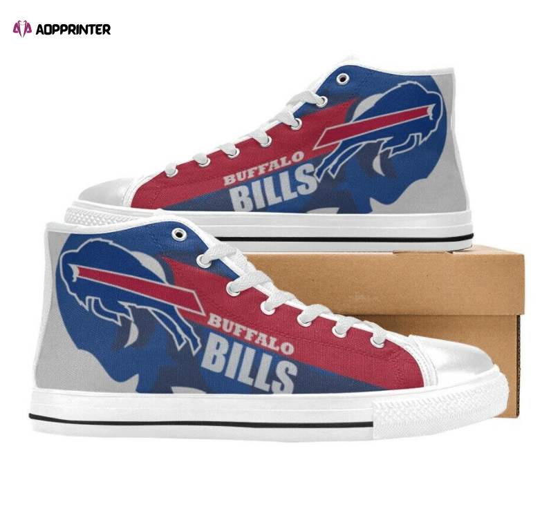 Buffalo Bills NFL Football Custom Canvas High Top Shoes Buffalo Bills NFL Football Custom Canvas High Top Shoes