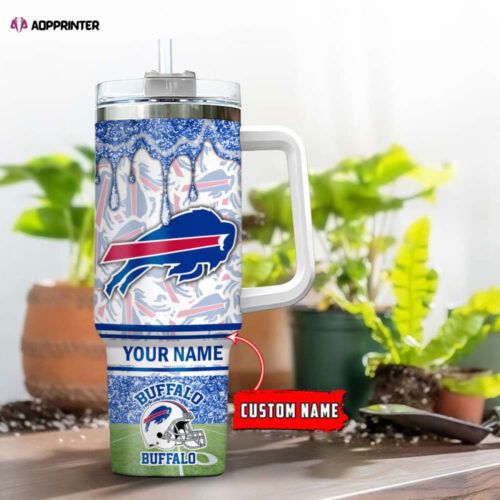 Cart 2 Buffalo Bills NFL Personalized Stanley Tumbler 40oz Gift for Fans