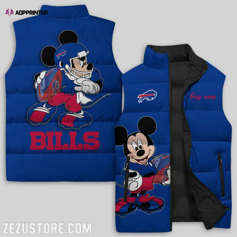 Buffalo Bills NFL Sleeveless Puffer Jacket Custom For Fans Gifts Buffalo Bills NFL Sleeveless Puffer Jacket Custom For Fans Gifts