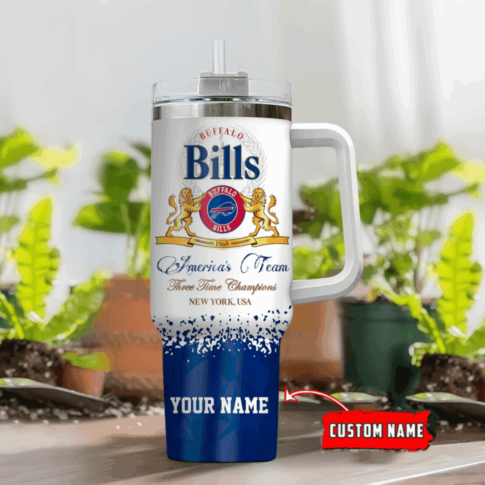 Buffalo Bills Personalized NFL Champions Modelo 40oz Stanley Tumbler Gift for Fans