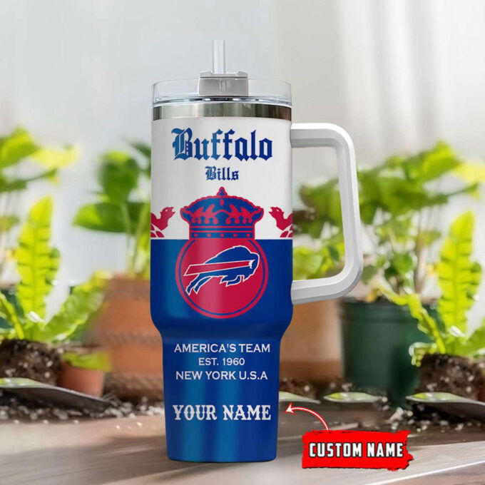 Buffalo Bills Personalized NFL Corona Extra 40oz Stanley Tumbler Gift for Fans