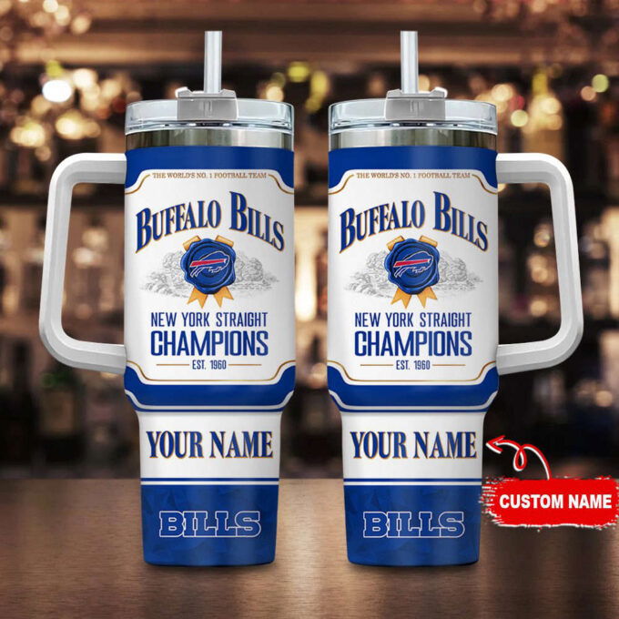 Buffalo Bills Personalized The World’s No 1 Football Team NFL Jim Beam 40oz Stanley Tumbler Gift for Fans
