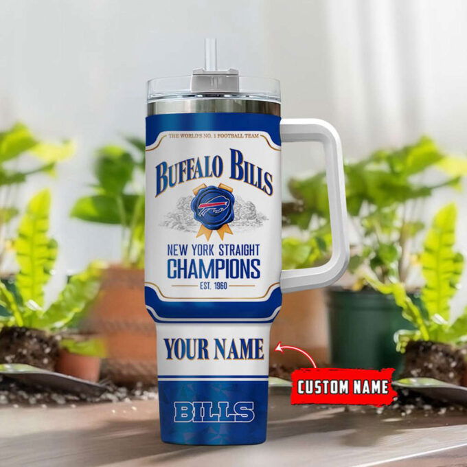 Buffalo Bills Personalized The World’s No 1 Football Team NFL Jim Beam 40oz Stanley Tumbler Gift for Fans