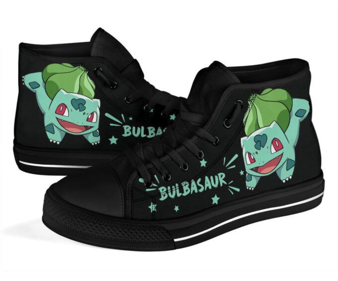 Bulbasaur High Top Shoes Custom For Fans Pokemon