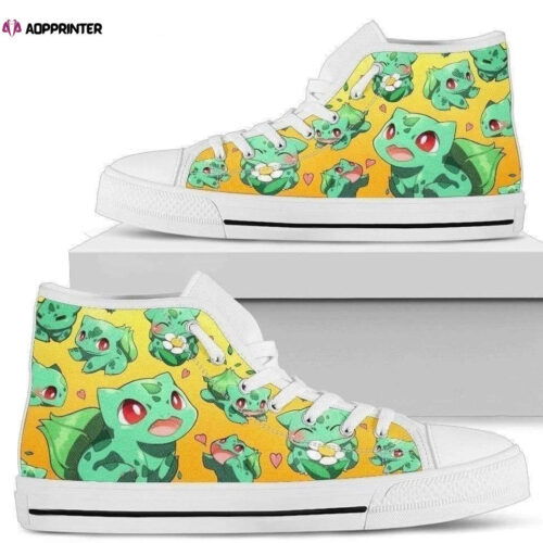 Cart 6 Bulbasaur High Top Shoes Custom For Fans Pokemon
