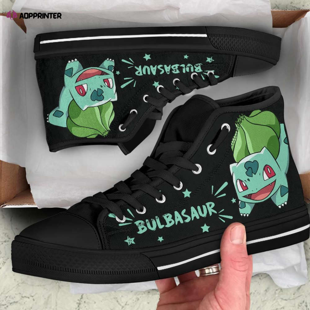 Bulbasaur High Top Shoes Custom For Fans Pokemon Bulbasaur High Top Shoes Custom For Fans Pokemon