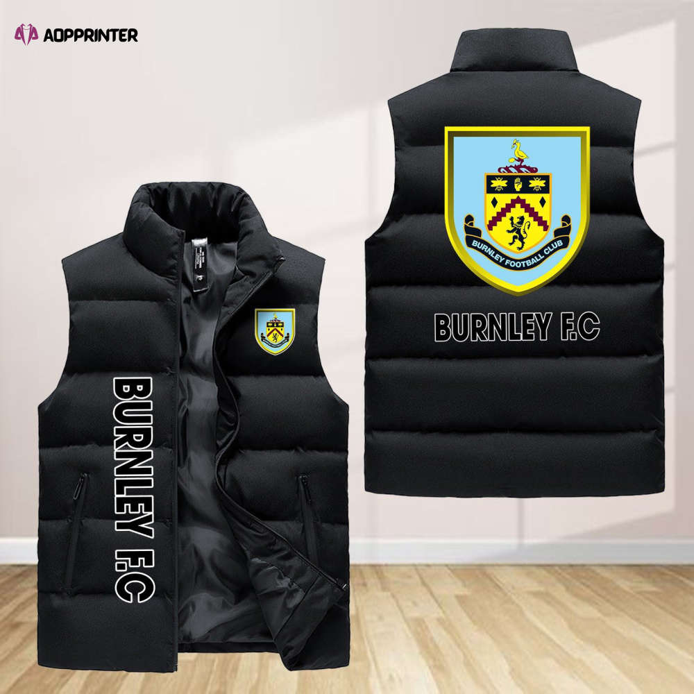Burnley F.C Sleeveless Puffer Jacket Custom For Fans Gifts Burnley F.C Sleeveless Puffer Jacket Custom For Fans Gifts