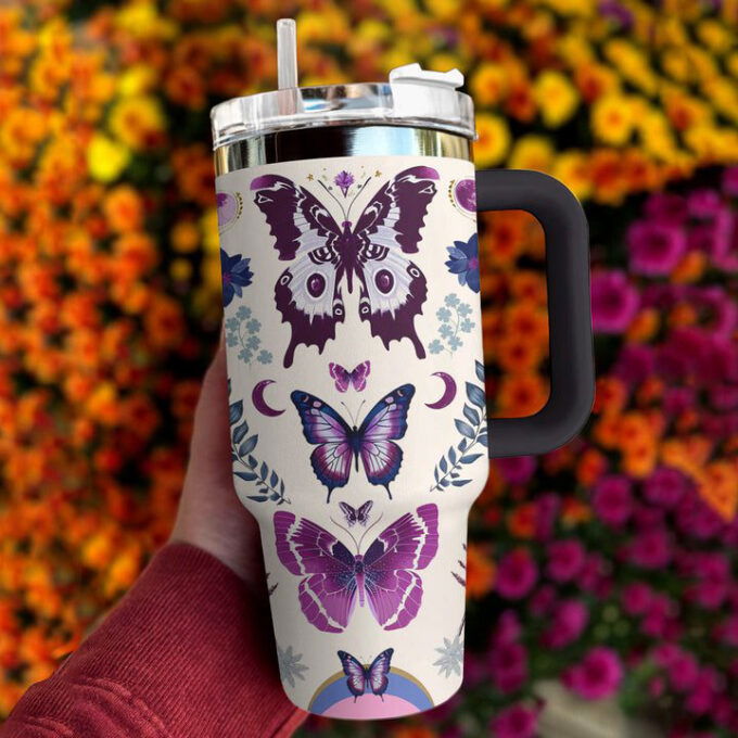 Butterfly Shineful Stanley Tumbler 40oz Gorgeous Gift for Fans