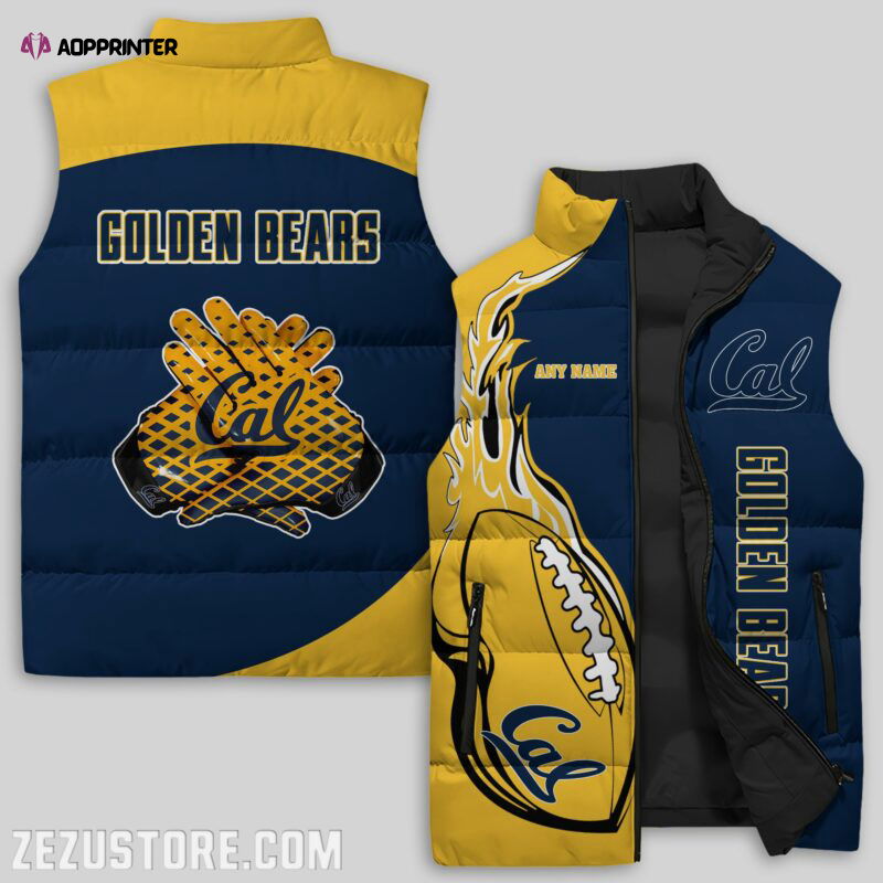 California Golden Bears NCAA Sleeveless Puffer Jacket Custom For Fans Gifts California Golden Bears NCAA Sleeveless Puffer Jacket Custom For Fans Gifts