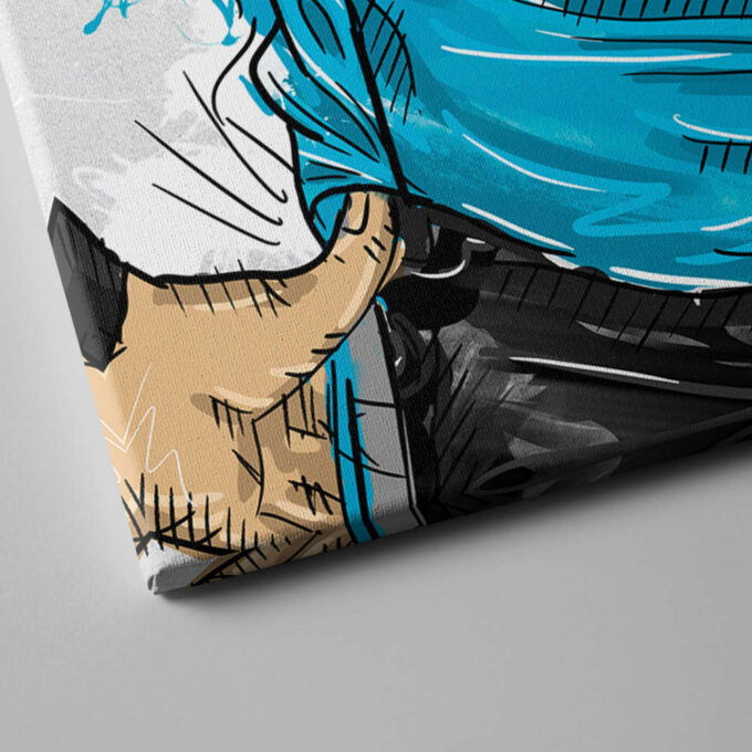 Carolina Panthers Jersey Personalized Jersey NFL Custom Name and Number Canvas Wall Art Home Decor Framed Poster Man Cave Gift