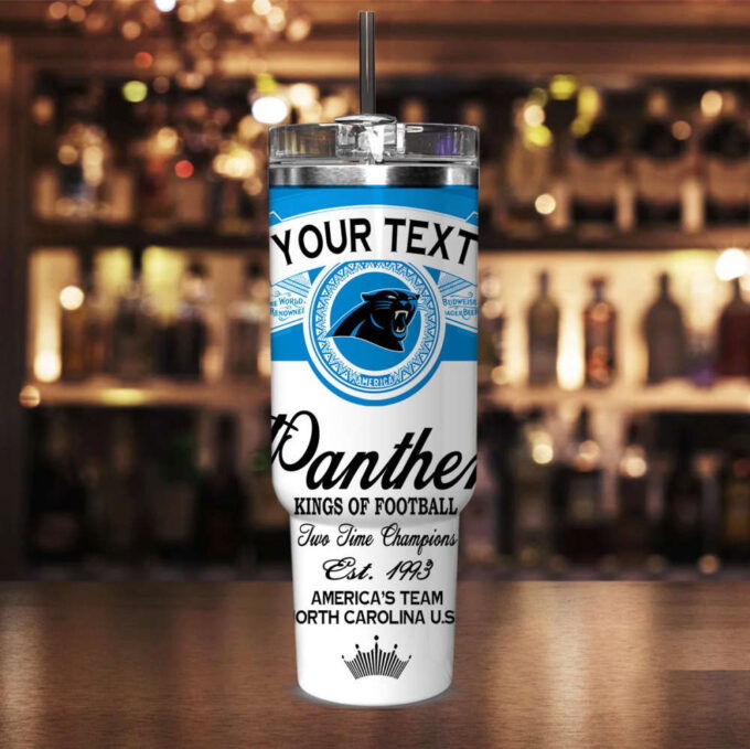 Carolina Panthers NFL Kings Of Football Custom Your Text Stanley Tumbler 40Oz Gift for Fans