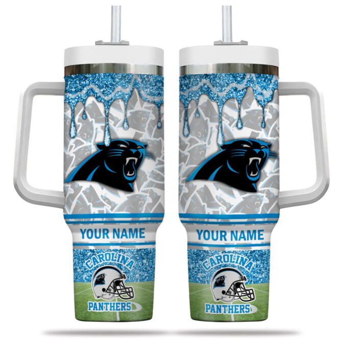 Carolina Panthers NFL Personalized Stanley Tumbler 40oz Gift for Fans