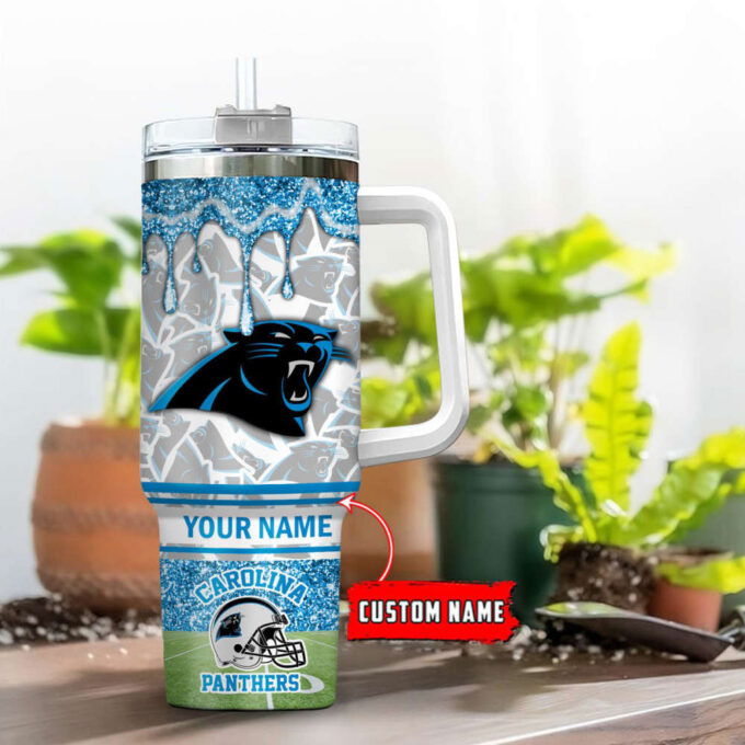 Carolina Panthers NFL Personalized Stanley Tumbler 40oz Gift for Fans