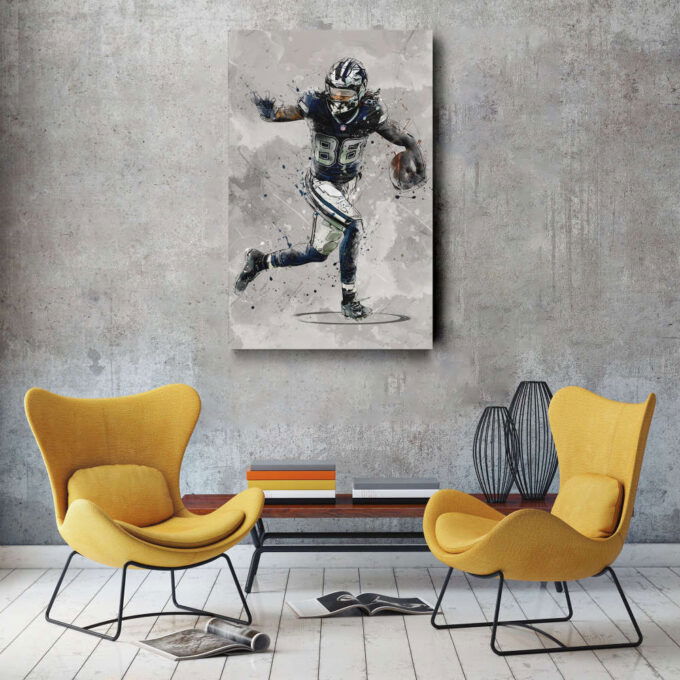 CeeDee Lamb Poster Dallas Cowboys NFL Canvas Wall Art Home Decor Framed Poster Man Cave Gift