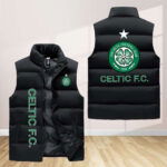 Celtic F.C Sleeveless Puffer Jacket Custom For Fans Gifts Celtic F.C Sleeveless Puffer Jacket Custom For Fans Gifts