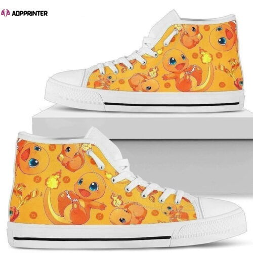 Charmander High Top Shoes Custom For Fans Pokemon