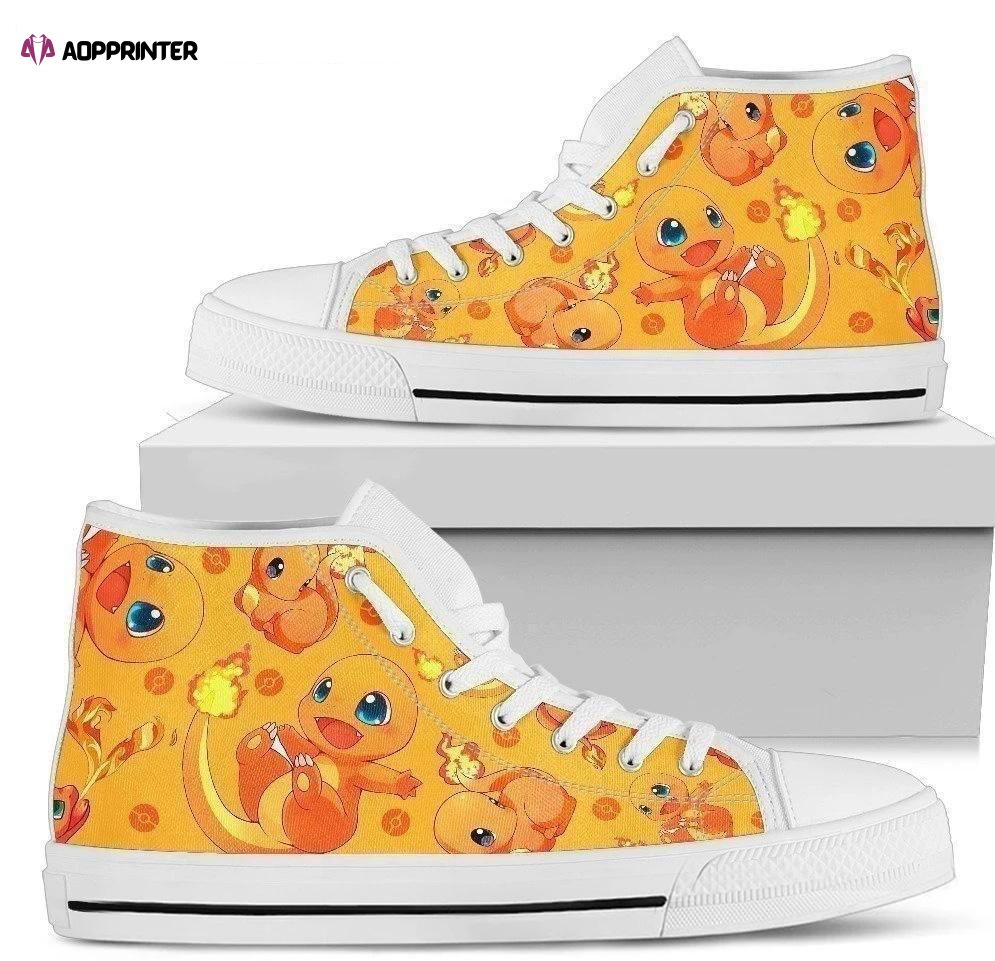 Charmander High Top Shoes Custom For Fans Pokemon Charmander High Top Shoes Custom For Fans Pokemon