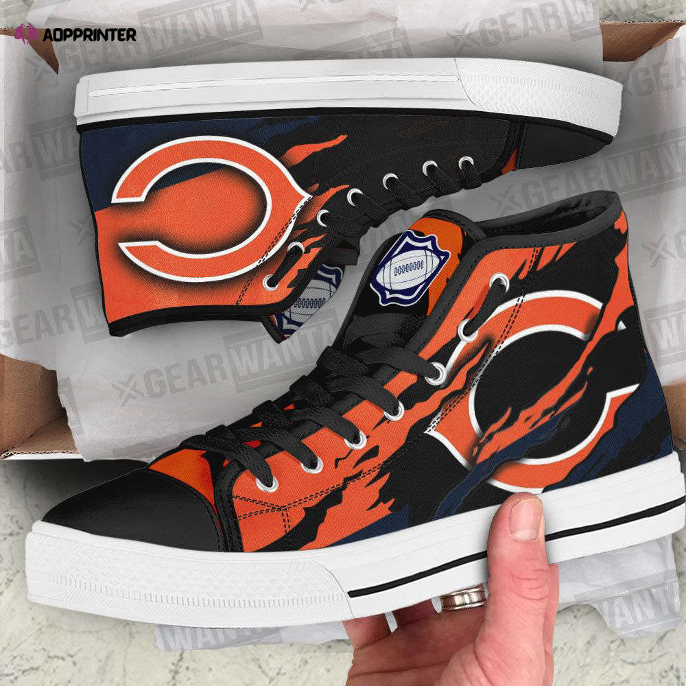 Chicago Bears High Top Shoes Custom For Fans Chicago Bears High Top Shoes Custom For Fans