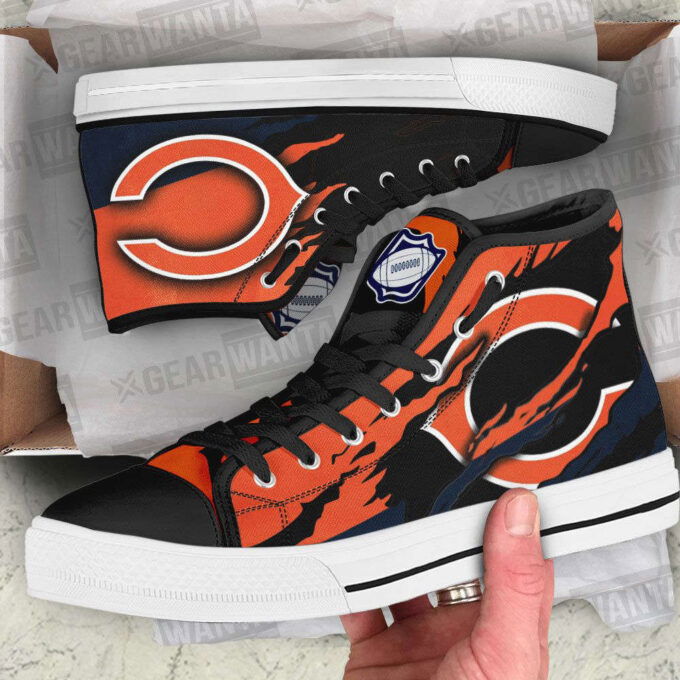 Chicago Bears High Top Shoes Custom For Fans