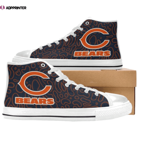 Cart 1 Chicago Bears NFL Custom Canvas High Top Shoes