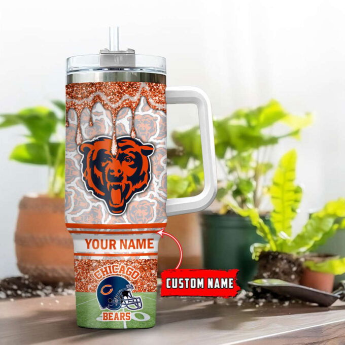 Chicago Bears NFL Personalized Stanley Tumbler 40oz Gift for Fans