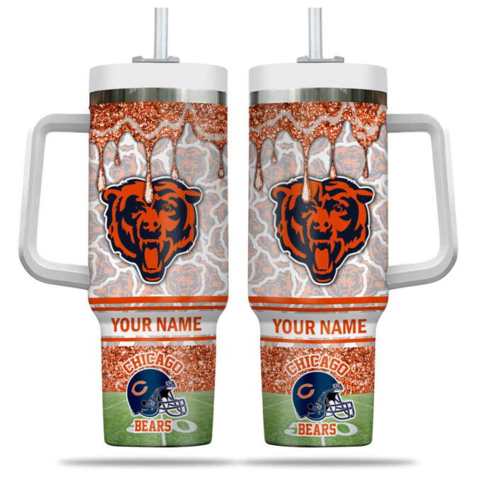 Chicago Bears NFL Personalized Stanley Tumbler 40oz Gift for Fans