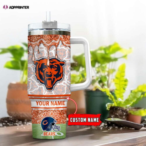 Chicago Bears NFL Personalized Stanley Tumbler 40oz Gift for Fans