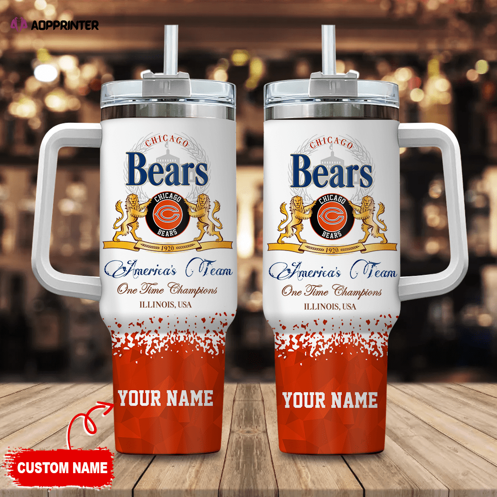Chicago Bears Personalized NFL Champions Modelo 40oz Stanley Tumbler Gift for Fans Chicago Bears Personalized NFL Champions Modelo 40oz Stanley Tumbler Gift for Fans