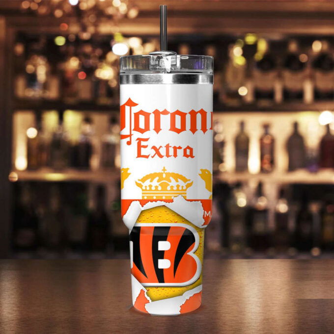 Cincinnati Bengals NFL Corona Extra Personalized Stanley Tumbler 40Oz Gift for Fans