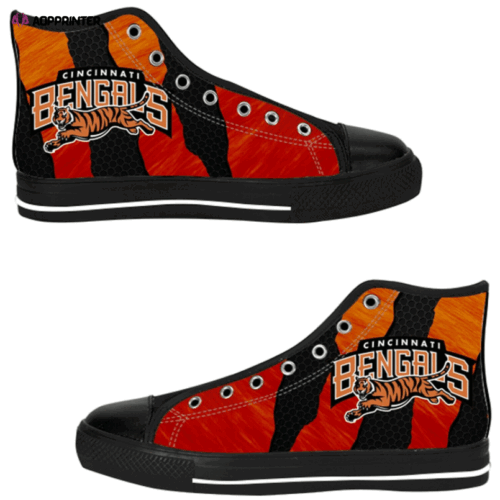 Cincinnati Bengals NFL Football Custom Canvas High Top Shoes