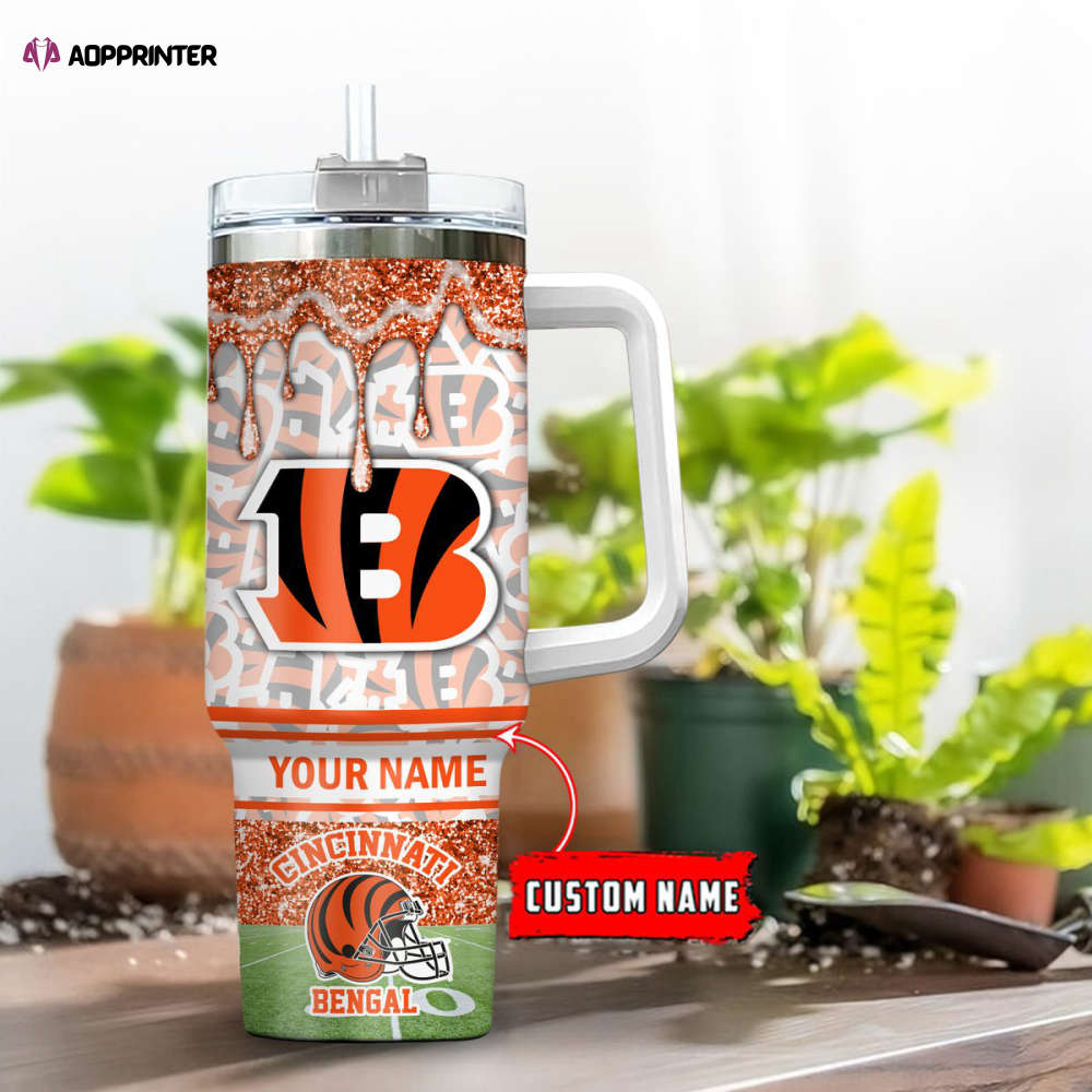 Cincinnati Bengals NFL Personalized Stanley Tumbler 40oz Gift for Fans Cincinnati Bengals NFL Personalized Stanley Tumbler 40oz Gift for Fans