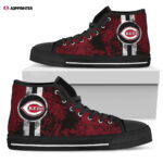Cincinnati Reds MLB Baseball Custom Canvas High Top Shoes