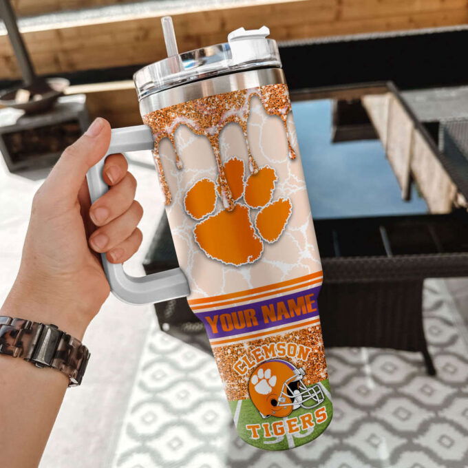 Clemson Tigers NCAA Personalized Stanley Tumbler 40oz Gift for Fans