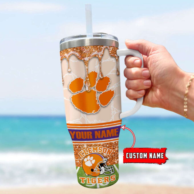 Clemson Tigers NCAA Personalized Stanley Tumbler 40oz Gift for Fans