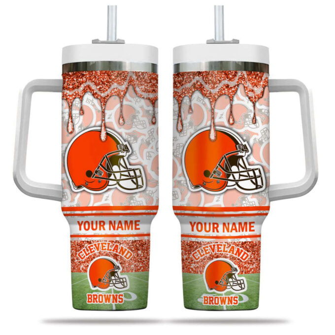 Cleveland Browns NFL Personalized Stanley Tumbler 40oz Gift for Fans