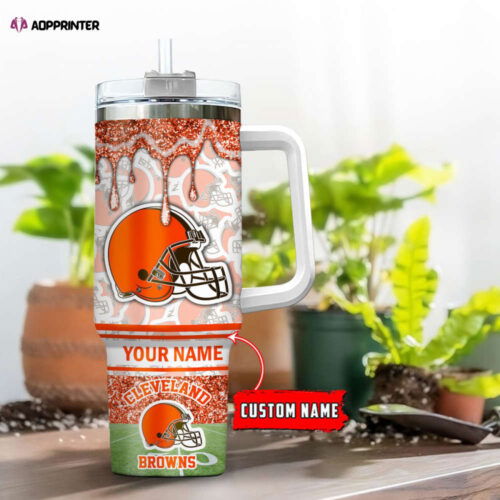 Cart 7 Cleveland Browns NFL Personalized Stanley Tumbler 40oz Gift for Fans
