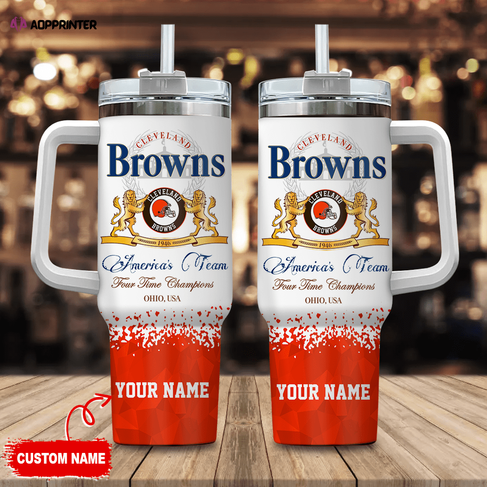 Cleveland Browns Personalized NFL Champions Modelo 40oz Stanley Tumbler Gift for Fans Cleveland Browns Personalized NFL Champions Modelo 40oz Stanley Tumbler Gift for Fans