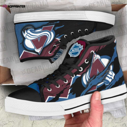 Cart 5 Colorado Avalanche High Top Shoes Custom For Fans