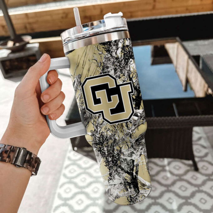 Colorado Buffaloes NCAA Hunting Personalized Stanley Tumbler 40oz Gift for Fans
