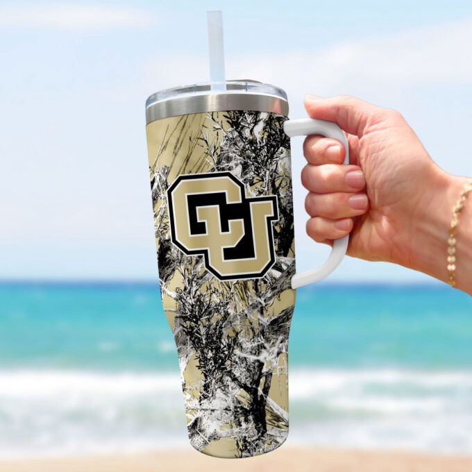 Colorado Buffaloes NCAA Hunting Personalized Stanley Tumbler 40oz Gift for Fans