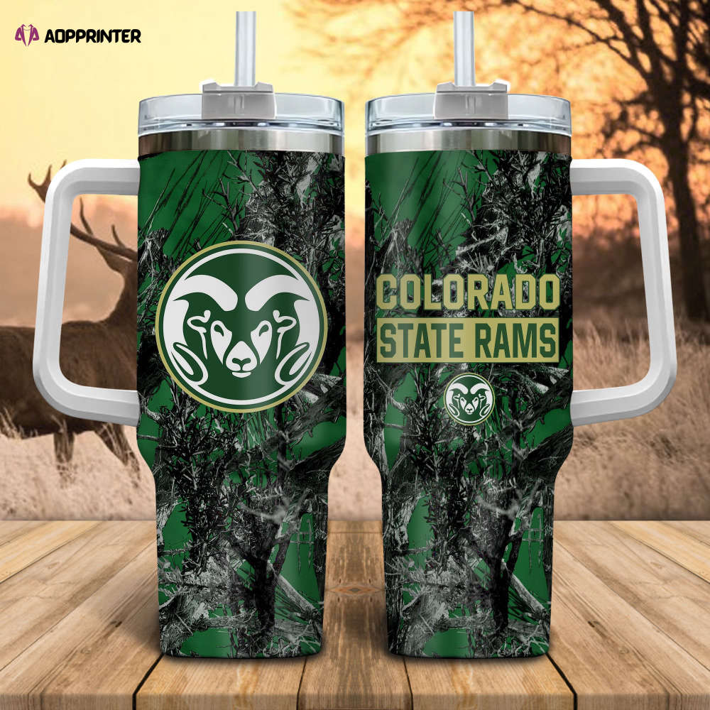 Colorado State Rams NCAA Hunting Personalized Stanley Tumbler 40oz Gift for Fans Colorado State Rams NCAA Hunting Personalized Stanley Tumbler 40oz Gift for Fans